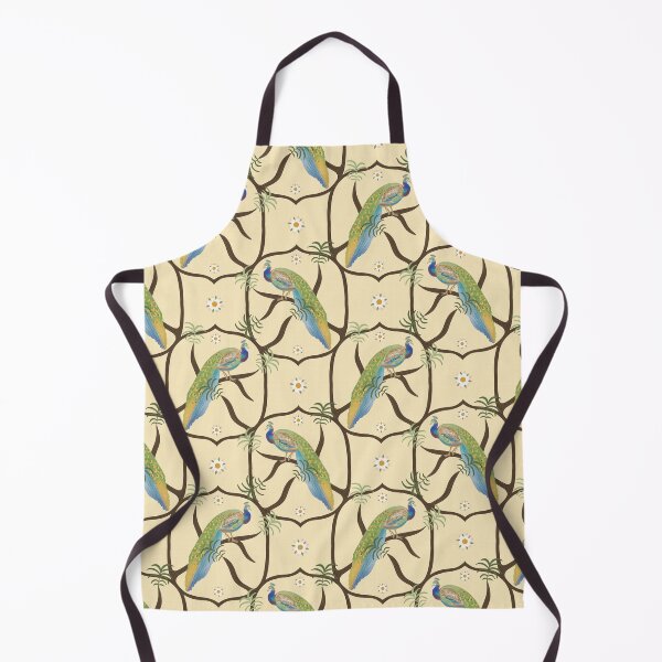 Item preview, Peacock Pale Yellow Cream Pattern  designed and sold by sarahsdesigns02.