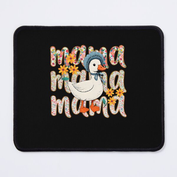 Item preview, Mama Goose With Baby Boho Vintage Flower Goose Lover  designed and sold by MOHITSALVI.