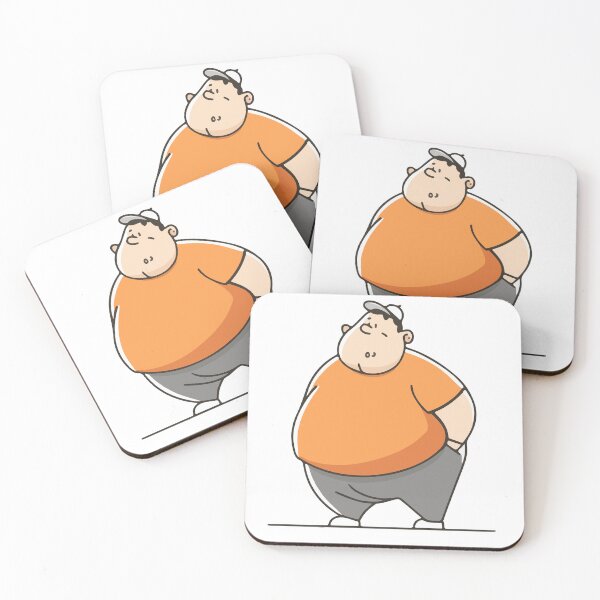 Item preview, Funny Cartoon of a Chubby Man – Simple Vector Character designed and sold by Moss and Moon Studio.