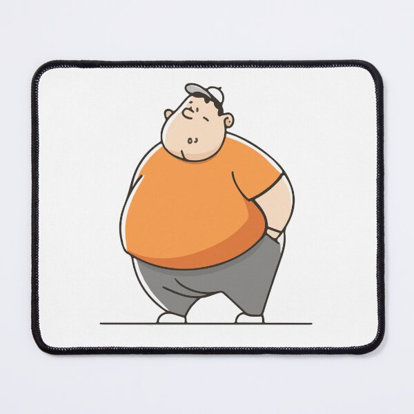 Item preview, Funny Cartoon of a Chubby Man – Simple Vector Character designed and sold by Moss and Moon Studio.