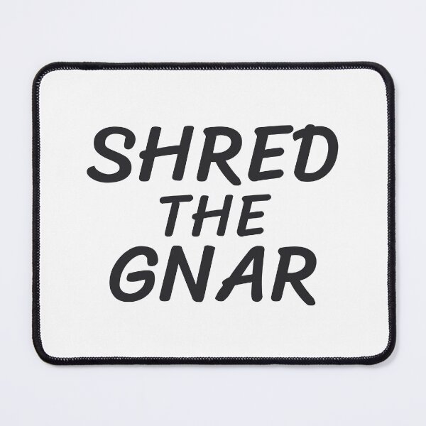 Item preview, Shred the Gnar - MTB and Skateboarding Sticker designed and sold by KarlMast.
