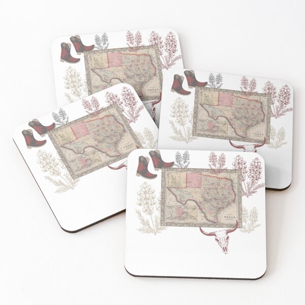 Item preview, Texas, old- style map designed and sold by smiledeer78.