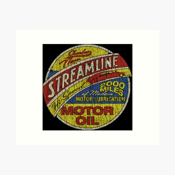 Item preview, Streamline High Speed Motor Oil 1934 designed and sold by schusvoskgalbr.