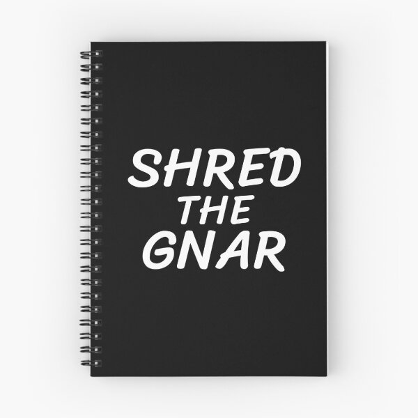 Item preview, Shred the Gnar - MTB and Skateboarding Sticker_white designed and sold by KarlMast.