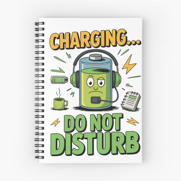 Aperçu de l'œuvre Chargement Ne pas déranger – Design d'ambiance de batterie amusant créée et vendue par Lamarcy.