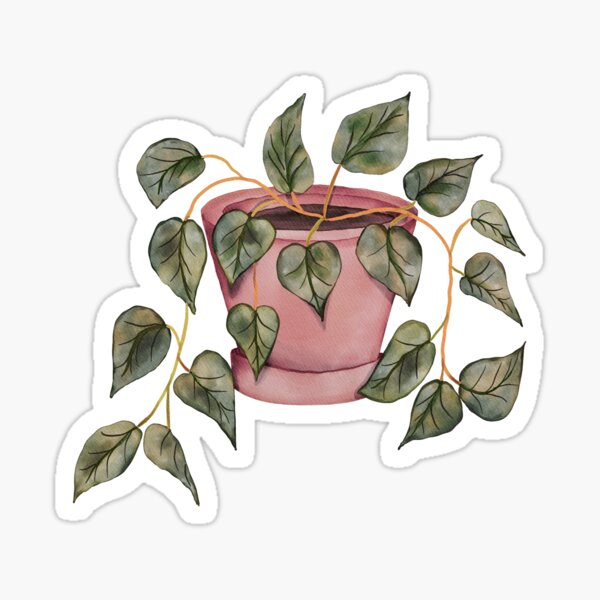 Item preview, Potted Plant Sticker | Dreamer Collection by ZappyStix designed and sold by zappystix.