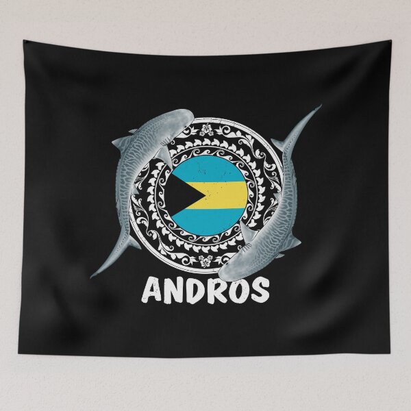Item preview, Andros Bahamas Tiger Shark designed and sold by NicGrayGraphic.