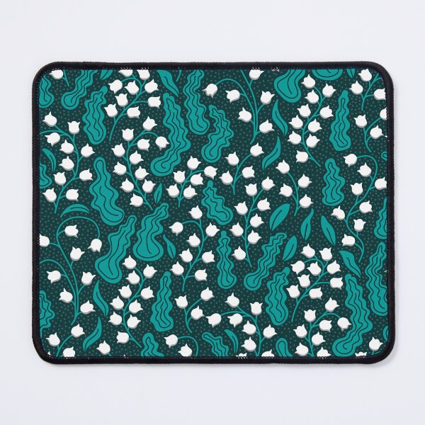 Item preview, Strong aqua-green lily of the valley flowers for bold, fresh rooms designed and sold by colorofmagic.