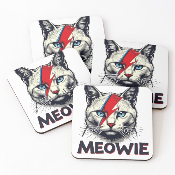 Item preview, Meowie – Funny Cat Tribute to Bowie designed and sold by haitrieuic96.