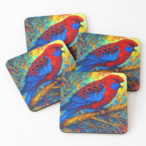 Item preview, Crimson Rosella Among the Branches designed and sold by ChrisButler.