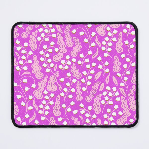 Item preview, Bright neon pink lily of the valley flowers for bold, fresh rooms designed and sold by colorofmagic.