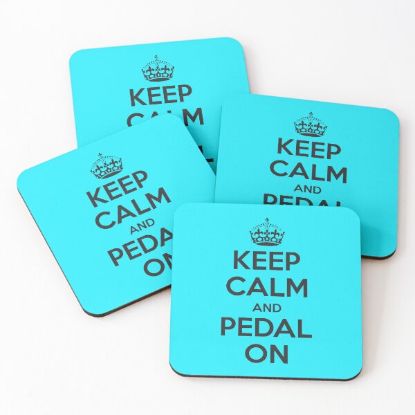 Item preview, Keep Calm and Pedal On - Classic Cycling Quote Sticker designed and sold by KarlMast.