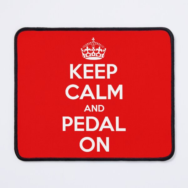 Item preview, Keep Calm and Pedal On - Classic Cycling Quote Sticker_White designed and sold by KarlMast.