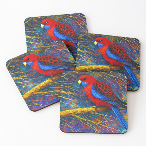 Item preview, Crimson Rosella in the Painted Tangle designed and sold by ChrisButler.