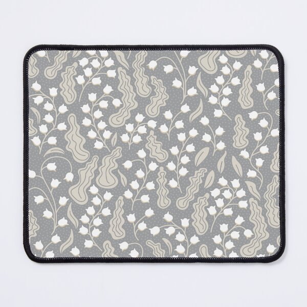 Item preview, Delicate dark grey lily of the valley flowers for bright, fresh rooms designed and sold by colorofmagic.
