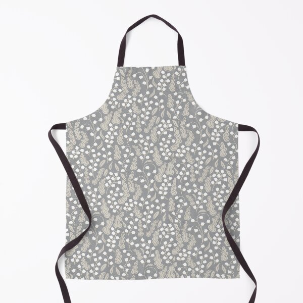 Item preview, Delicate dark grey lily of the valley flowers for bright, fresh rooms designed and sold by colorofmagic.