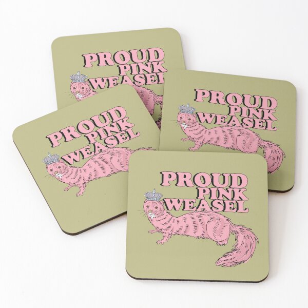 Item preview, Proud Pink weasel designed and sold by belettelepink.