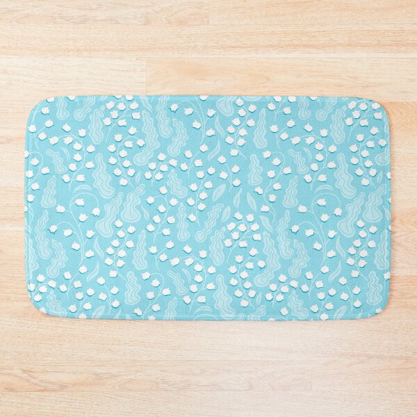 Item preview, Strong baby blue lily of the valley flowers for bright, fresh rooms designed and sold by colorofmagic.