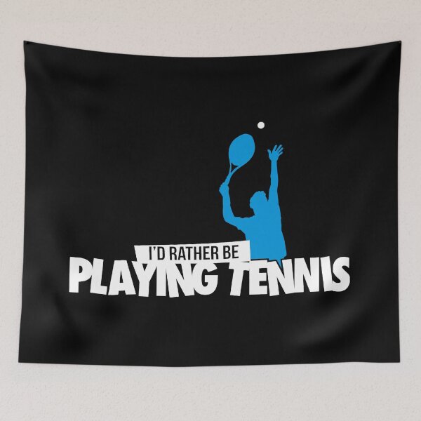 Item preview, Rather Be Playing - Bold Tennis Player Design designed and sold by miaa-artistshop.