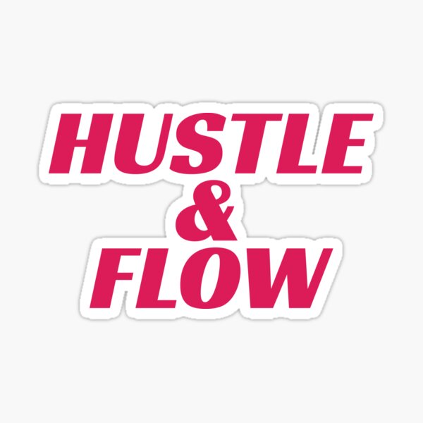 Item preview, Hustle & Flow - Urban Cycling Sticker designed and sold by KarlMast.
