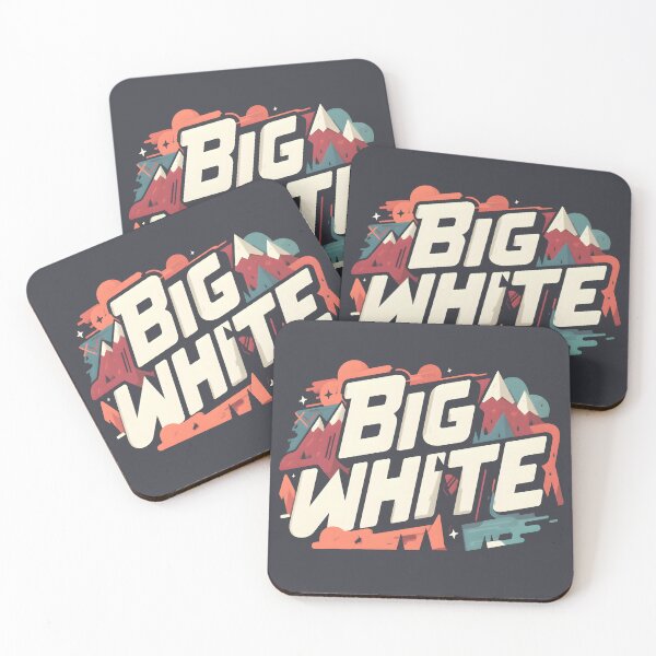 Item preview, Big White: Mountain Adventure Typography Art designed and sold by tokyojeff.