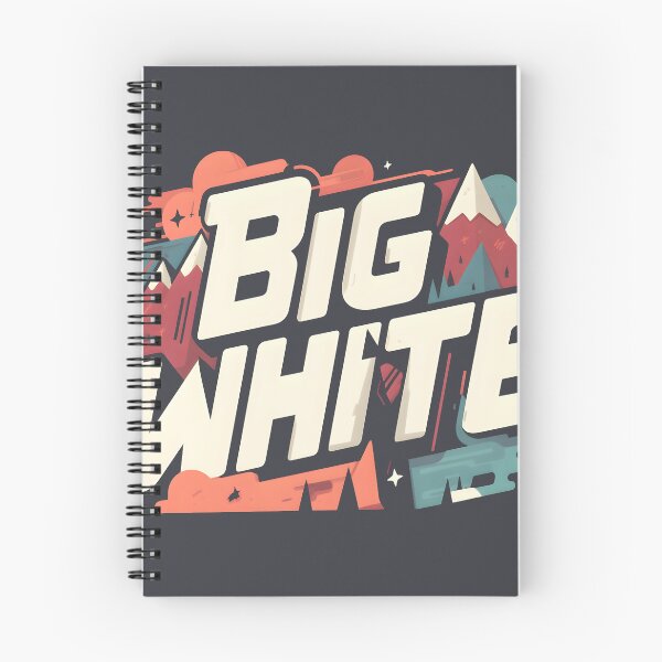 Item preview, Big White: Mountain Adventure Typography Art designed and sold by tokyojeff.