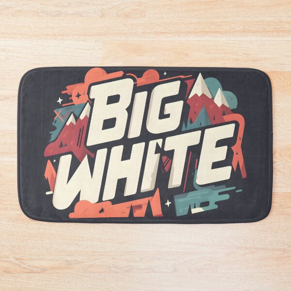 Item preview, Big White: Mountain Adventure Typography Art designed and sold by tokyojeff.