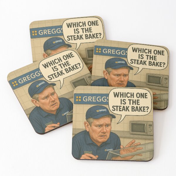 Item preview, Kier Starmer working in Greggs designed and sold by BrowsingBrains.