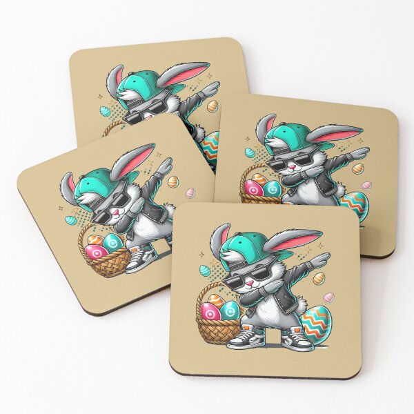 Item preview, Cool Easter Bunny in Streetwear with Basket of Eggs designed and sold by Aredbox.