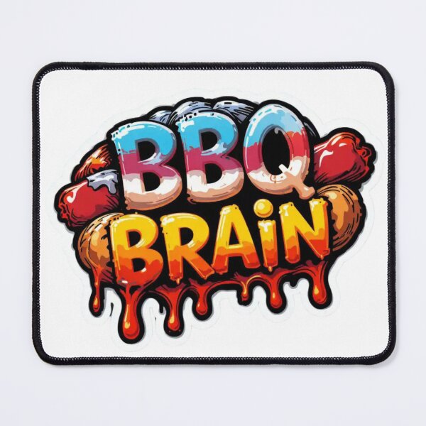 Item preview, BBQ Brain Vibes Reloaded-Viral Drop 2025 designed and sold by Imaginarium of Chaos falcon88 .