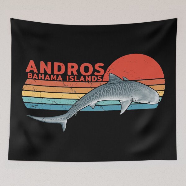 Item preview, Andros Bahamas Tiger Shark designed and sold by NicGrayGraphic.