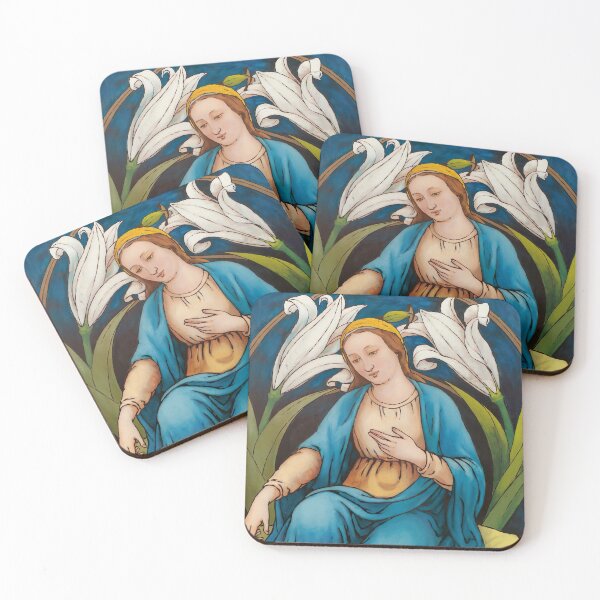 Item preview, Inspired By Madonna of the lilies by Alphonse Maria Mucha designed and sold by Tamas Das.