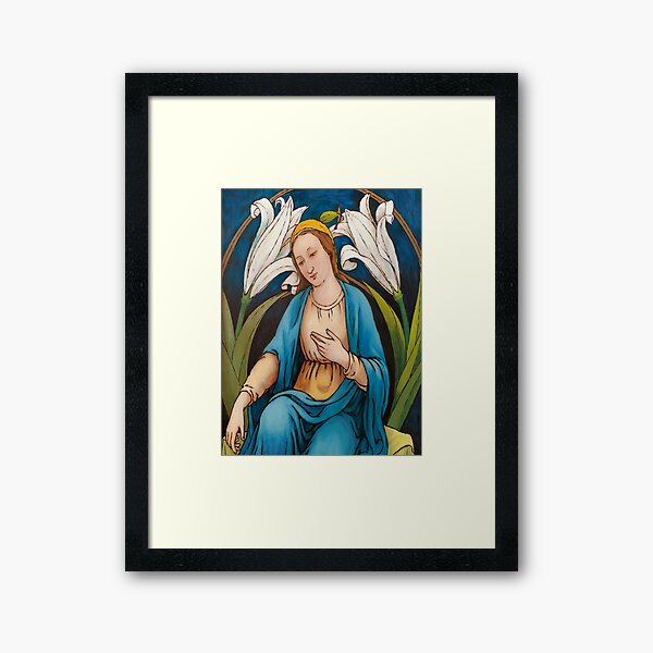 Item preview, Inspired By Madonna of the lilies by Alphonse Maria Mucha designed and sold by Tamas Das.