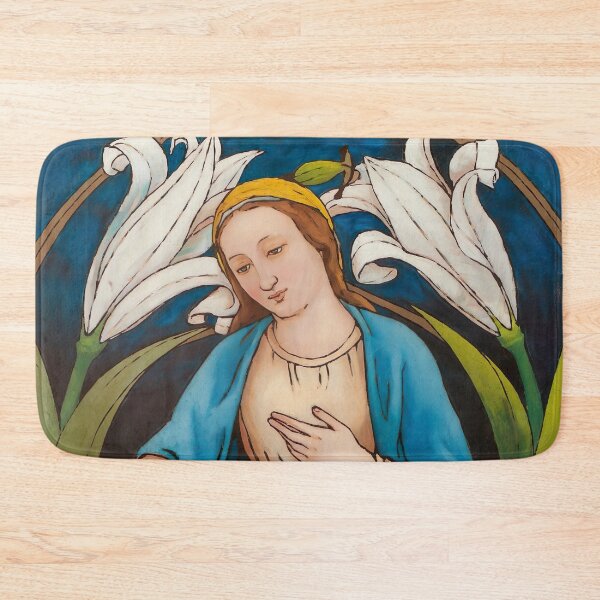 Item preview, Inspired By Madonna of the lilies by Alphonse Maria Mucha designed and sold by Tamas Das.