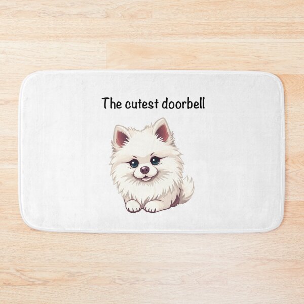 Item preview, Pomeranian doorbell designed and sold by Creative Hand Drawn Digital Art.