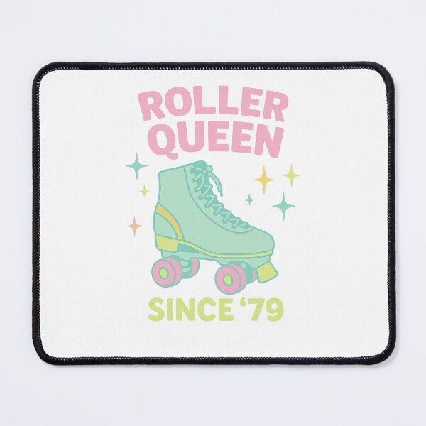 Item preview, Roller Queen Since ‘79 – Retro Pastel Roller Skate Design | Vintage Skater Girl Tee designed and sold by DJCApparel.