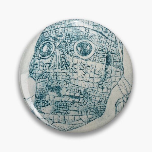 Item preview, Aztec skull, British museum, Britain, skull,  designed and sold by Print paint and pixel.