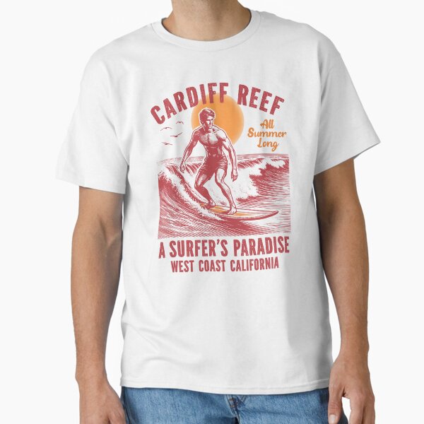 Vista previa del artículo con la obra «Arrecife de Cardiff Surfers Paradise Encinitas San Diego California», diseñado y vendido por eclecTEEq.