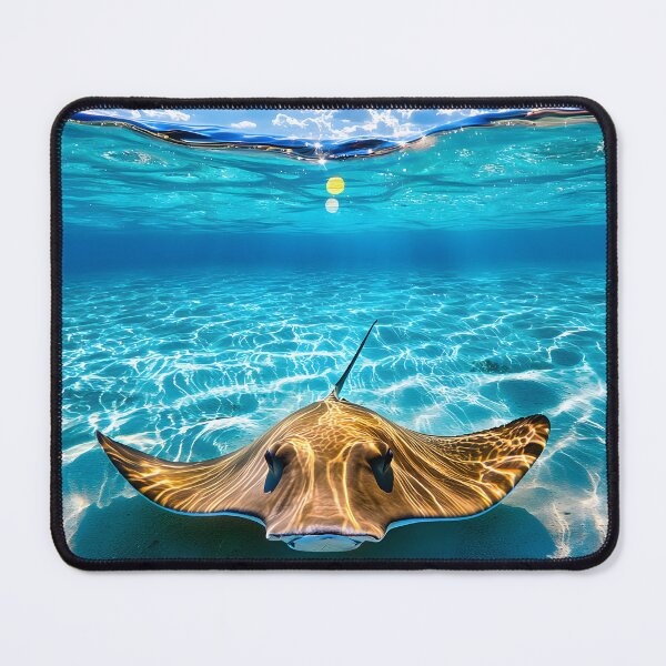 Item preview, Captivating underwater stingray beneath the sunlit sky designed and sold by Artessie.