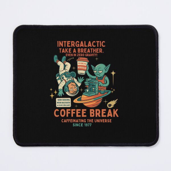 Item preview, Intergalatic Retro Space Cafe-Coffee Lover designed and sold by Artistusha.