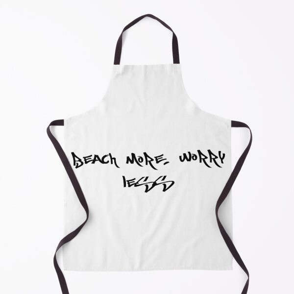 Item preview, Beach More, Worry Less designed and sold by Ninjacatoff.
