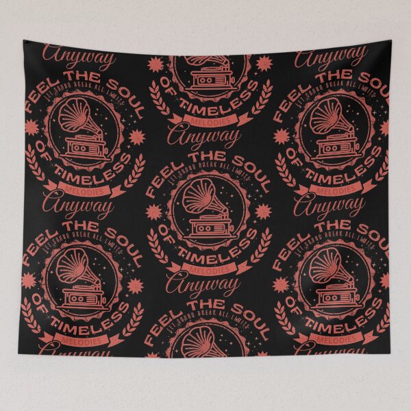 Item preview, Feel The Soul Of Timeless Melodies Brick Red Gramophone Magic designed and sold by SplashTastic.