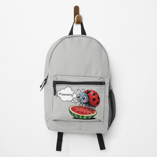 Item preview, Funny Cute Kawaii Ladybug on Watermelon Joke - Mommy? designed and sold by CreativeKami.