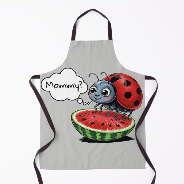 Item preview, Funny Cute Kawaii Ladybug on Watermelon Joke - Mommy? designed and sold by CreativeKami.