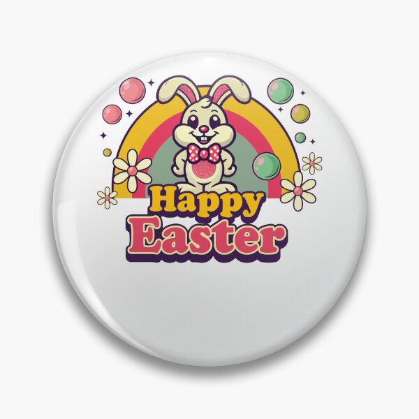 Item preview, Easter Retro Aesthetics Happy Easter Bunny designed and sold by LuminOrb.