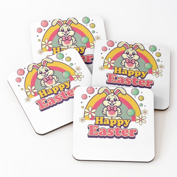 Item preview, Easter Retro Aesthetics Happy Easter Bunny designed and sold by LuminOrb.