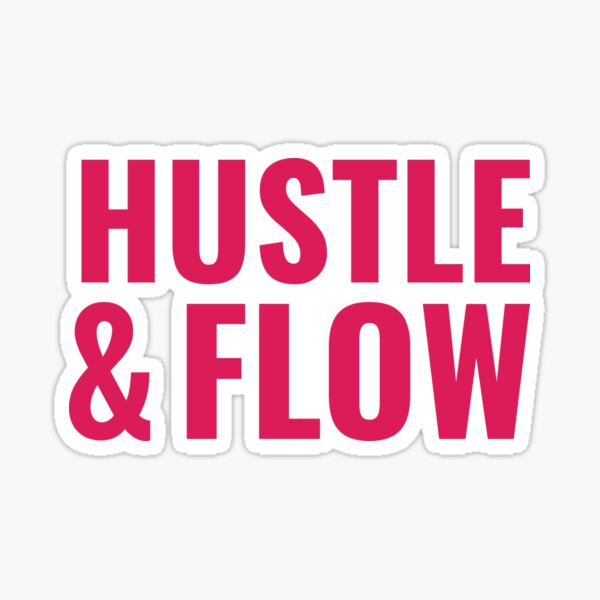 Item preview, Hustle & Flow - Urban Cycling Sticker_One line_Alternative designed and sold by KarlMast.