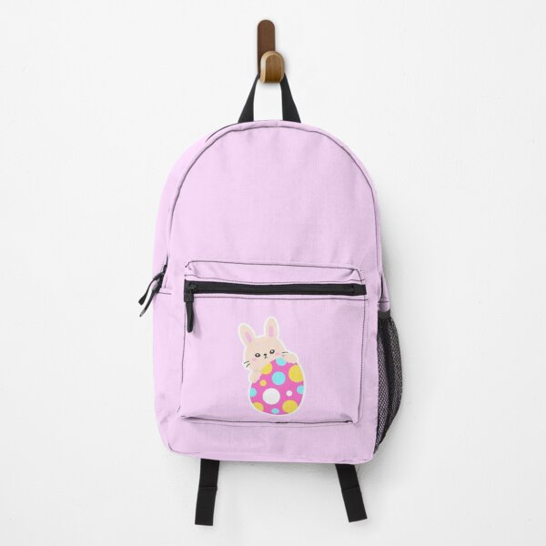Item preview, Peekaboo Bunny with Polka Dot Easter Egg – Cute Kawaii Sticker designed and sold by BubiStudio.