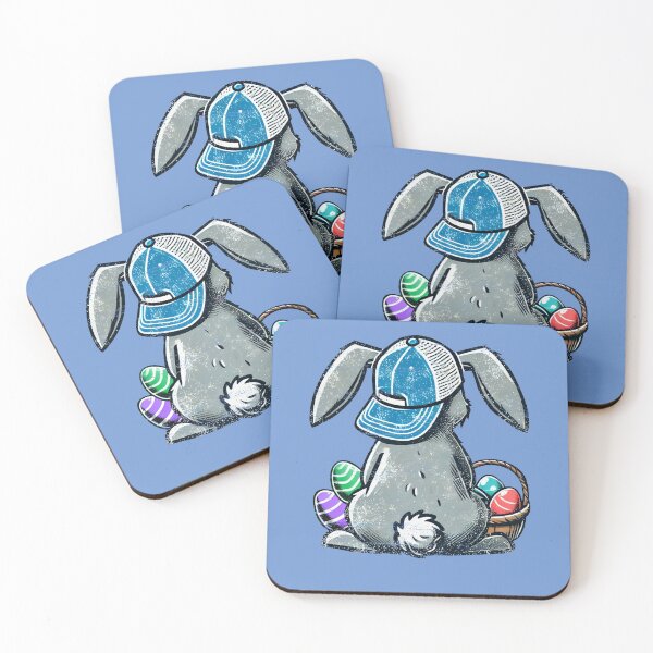 Item preview, Cool Easter Bunny in Cap – Retro Style Easter Design designed and sold by Aredbox.