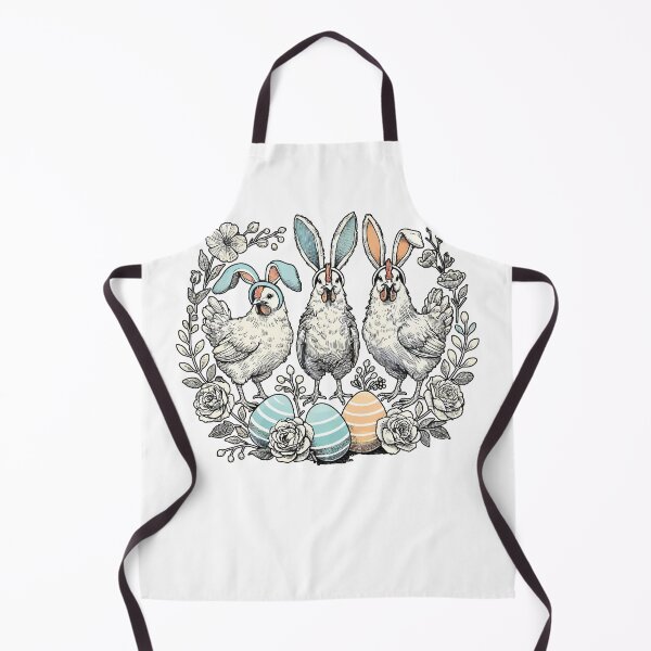 Item preview, Easter Chickens With Easter Bunny Ears And Flowers designed and sold by LuminOrb.